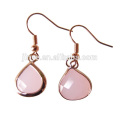 Fashin Pink Crystal Water Drop Earrings